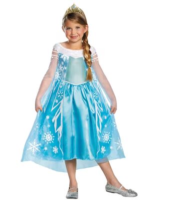 Girl's Deluxe Frozen™ Elsa Costume - Large