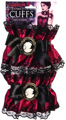 Victorian Cuffs Black &amp; Red