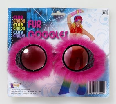 Fur Goggles-Pink
