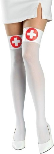 Nurse Thigh Highs-White