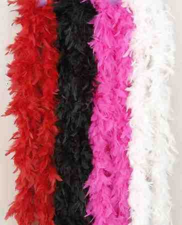Turkey Feather Boa 55 Gram-Black