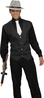 Gangster Adult Costume Top