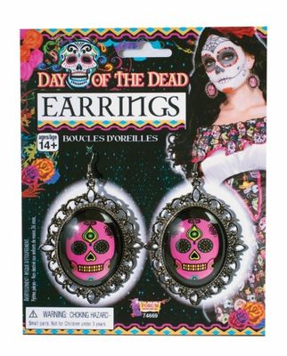 Day Of The Dead Skull Earrings
