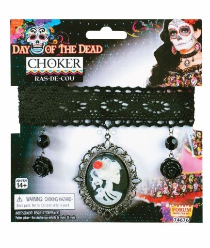 Day Of The Dead Cameo Choker