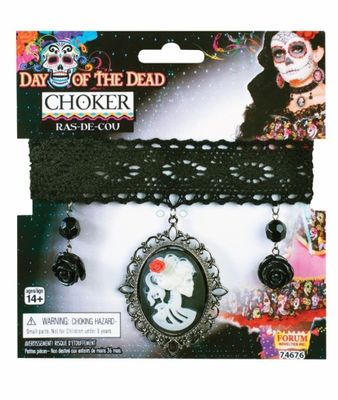 Day Of The Dead Cameo Choker