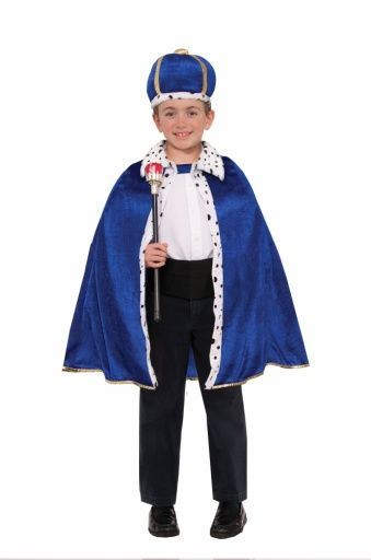 King Robe &amp; Crown Kids Costume Set