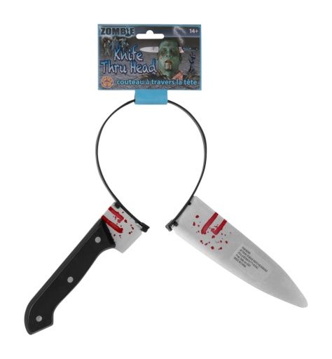 Zombie Knife Thru The Head Gag