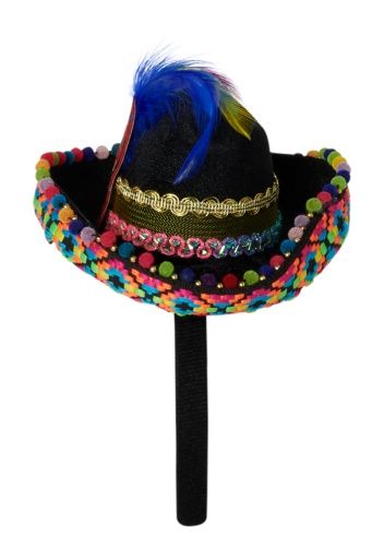 Day Of The Dead Mini Hat Headband