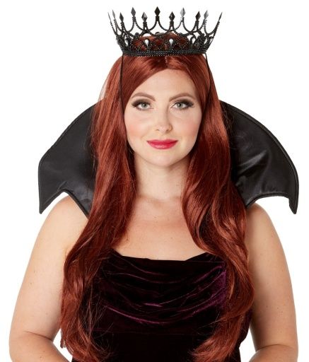 Dark Royalty Queen Crown Black