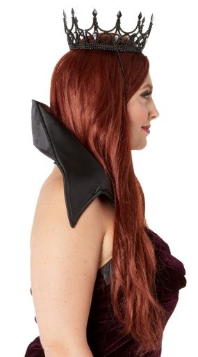 Dark Royalty Queen Crown Black