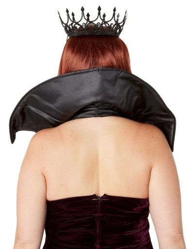 Dark Royalty Queen Crown Black