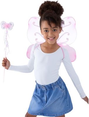 Butterfly Wings &amp; Wand - Pink