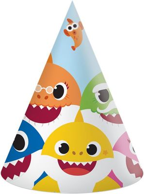 Baby shark party hats