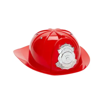 Children's Firefighter's Helmet - Red/Silver