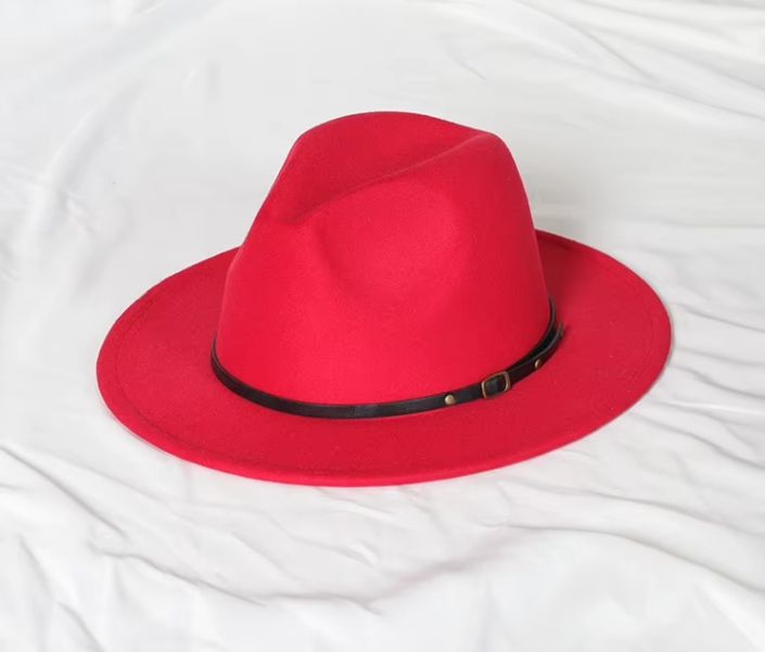 Felt Hat Red