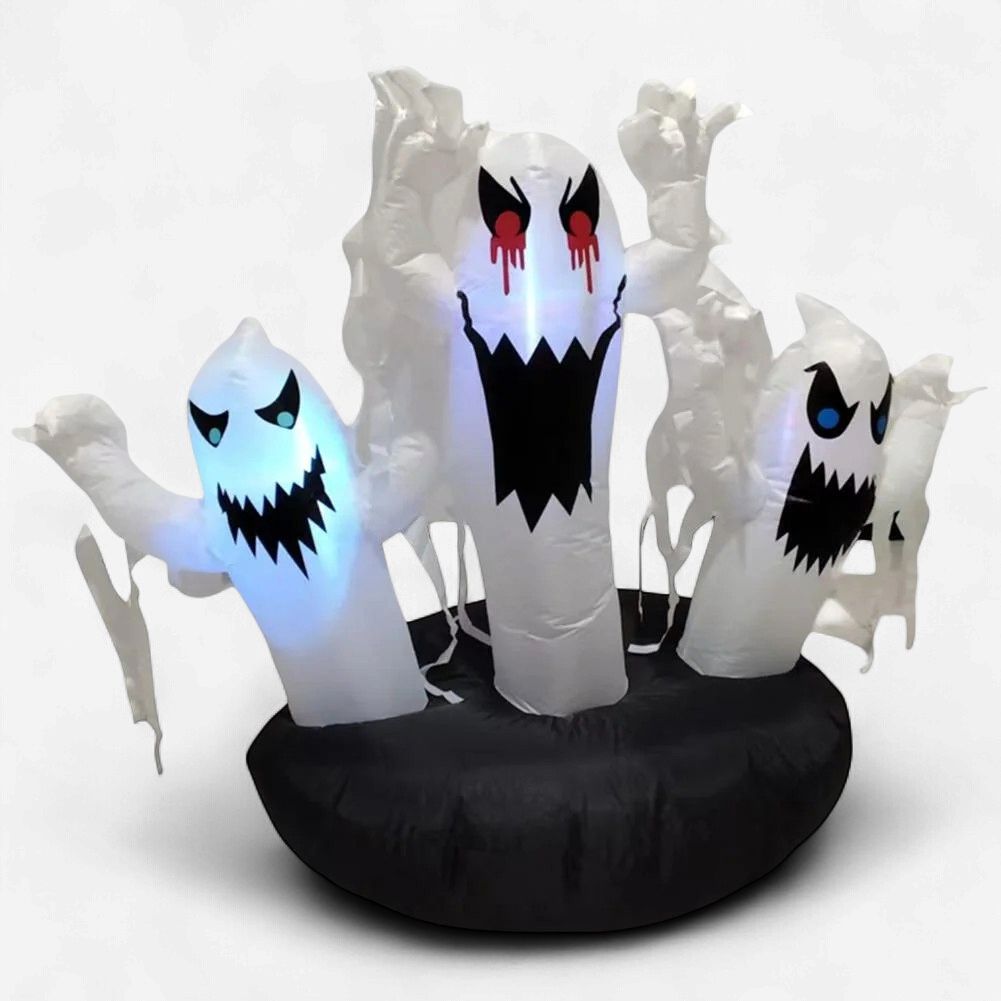 3FT Flame-Patterned White 3 Ghost