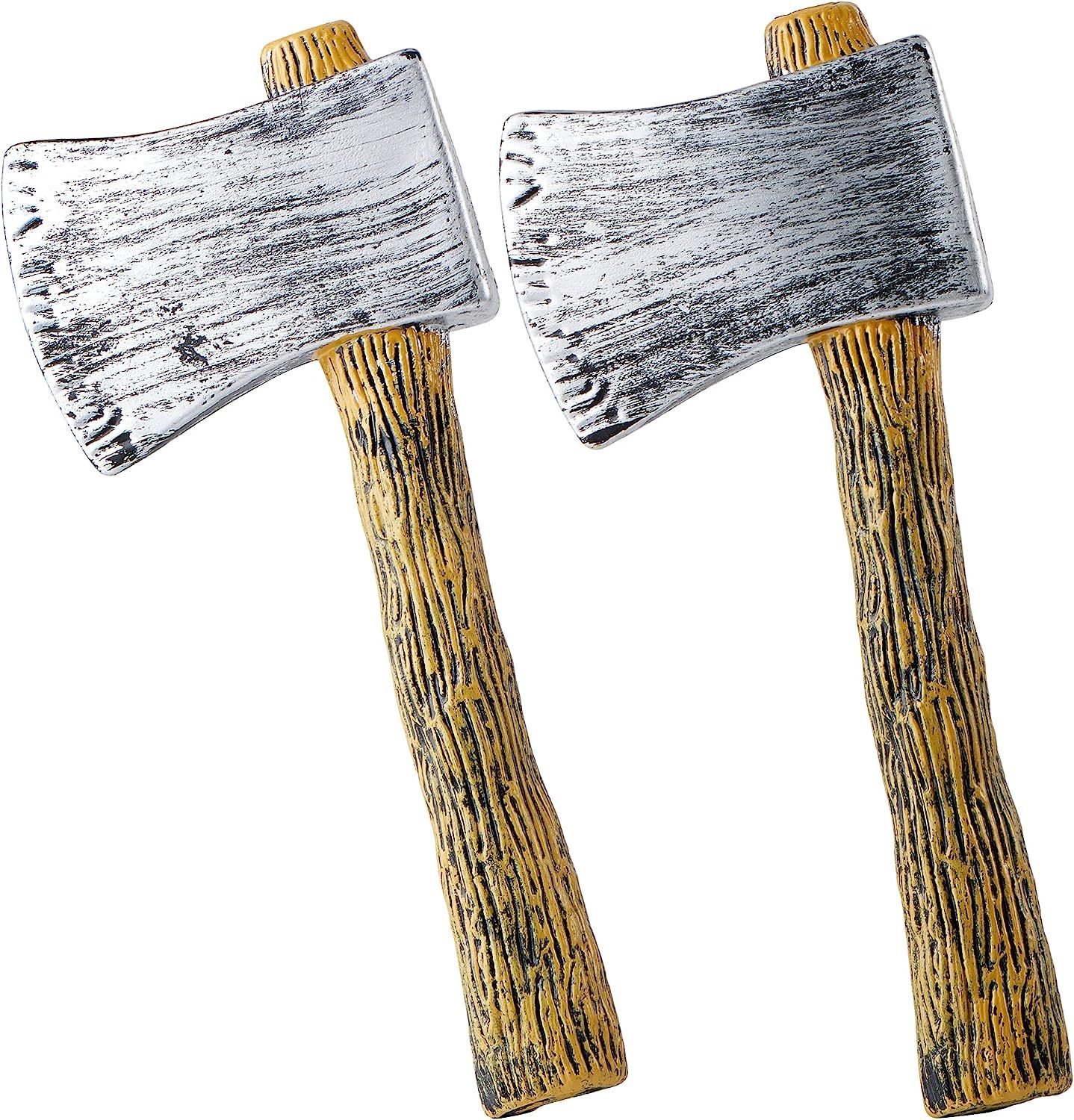 Brown and Silver Axe