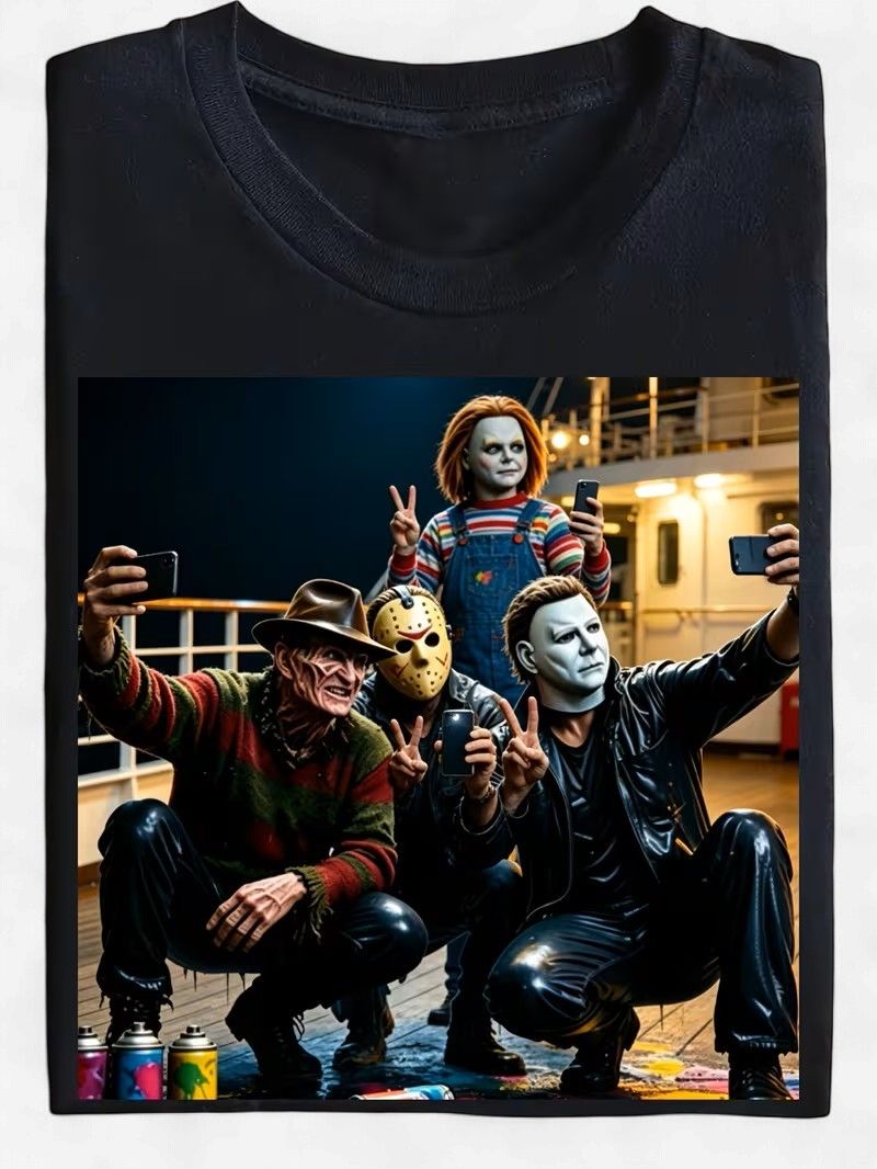 Halloween T-Shirt Horror Selfie