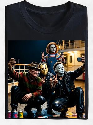 Halloween T-Shirt Horror Selfie