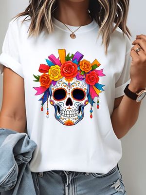 Colorful Sugar Skull T-Shirt