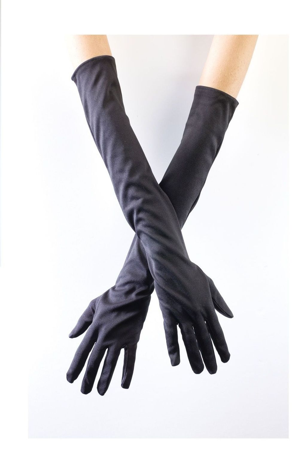 Adult Black Opera Length Gloves