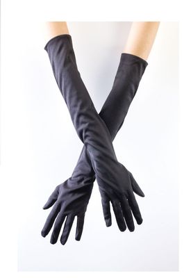 Adult Black Opera Length Gloves