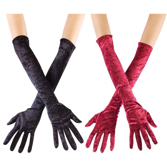 Long Velvet Gloves