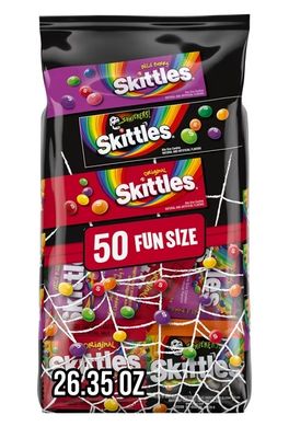 50Ct Skittles Fun Size Chewy Halloween