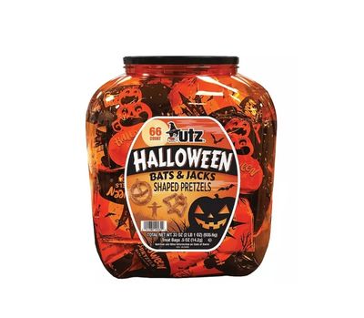 66Ct Utz Halloween Pretzel Barrel