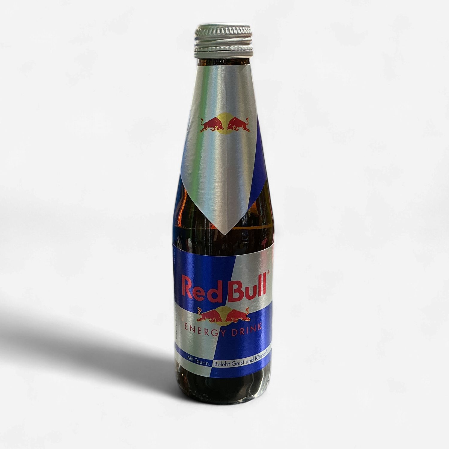 Red bull glas bottle