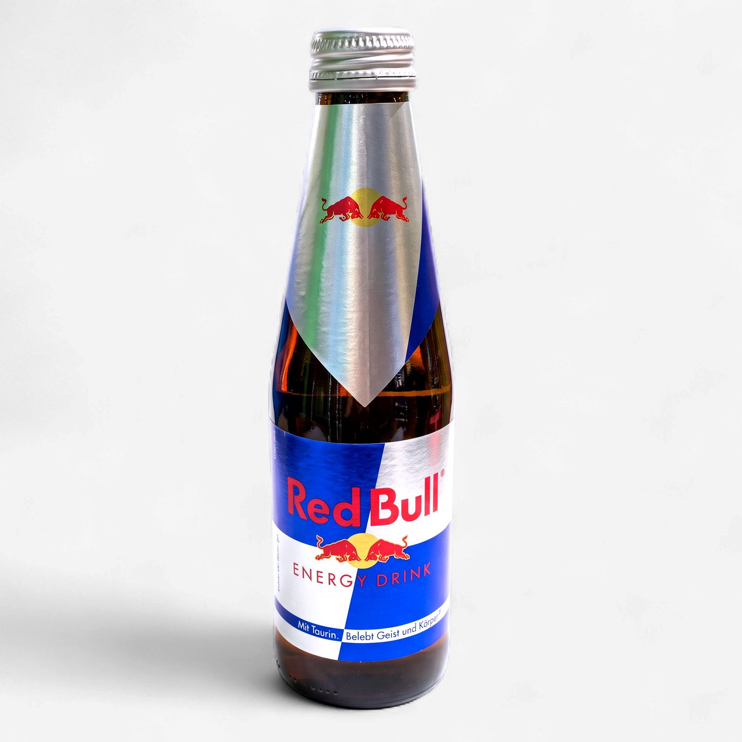 Red bull glas bottle