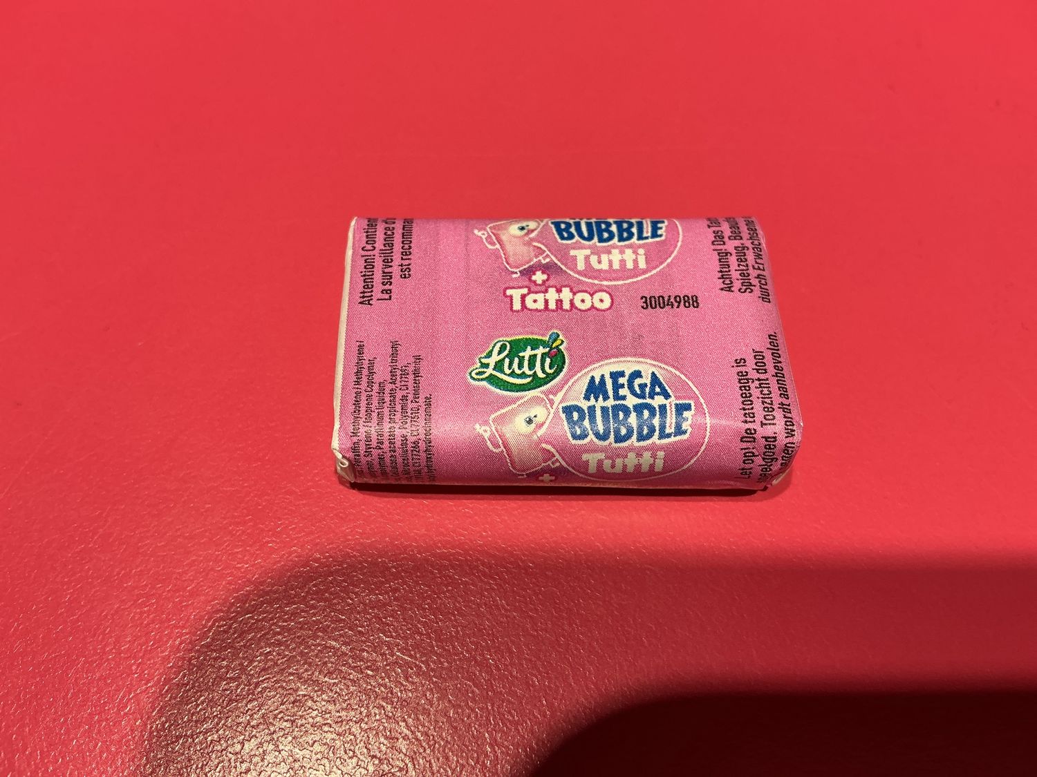 Lutti mega bubble tutti  tattoo kauwgom