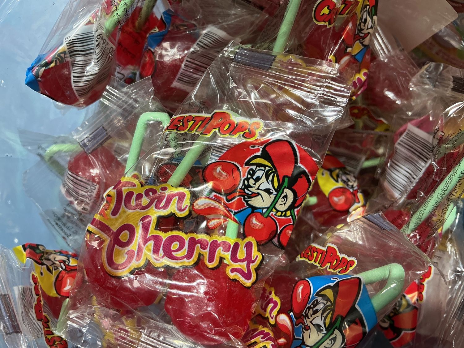 Lutti Cherry twins lolly