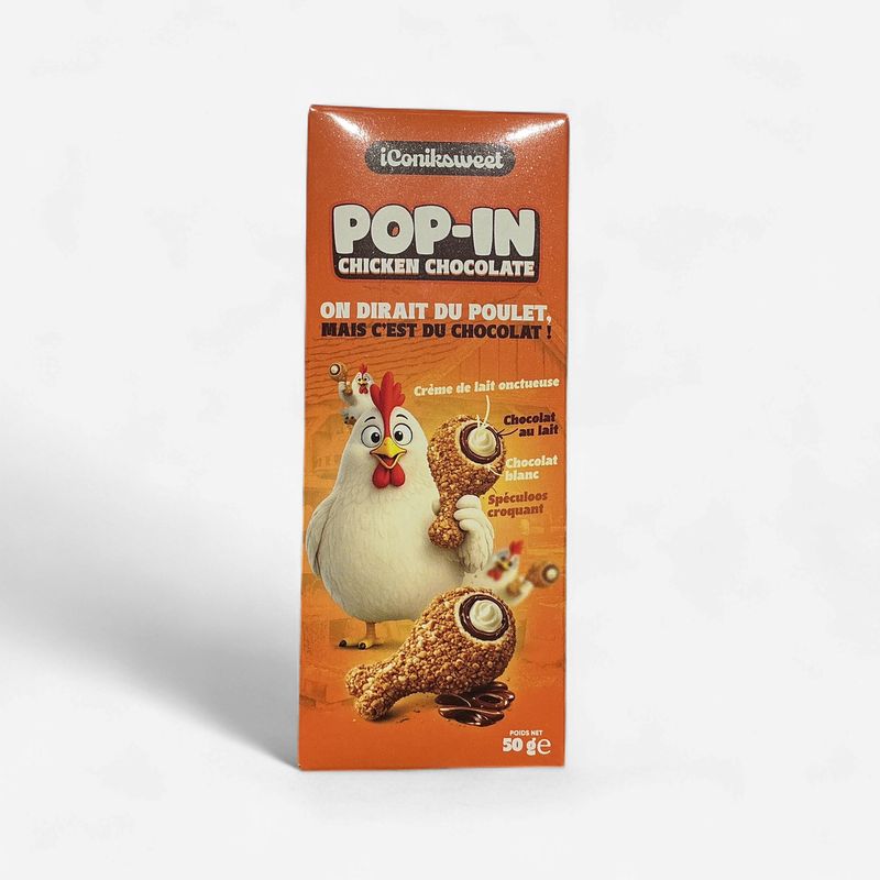 POP-IN Chicken Chocolate met speculoos 50g