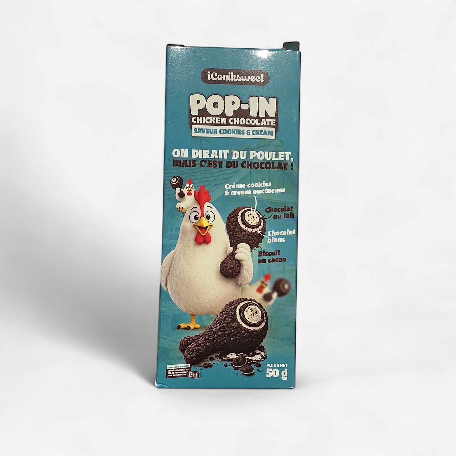 POP-IN Chicken chocolate cookies &amp; Cream 50gr