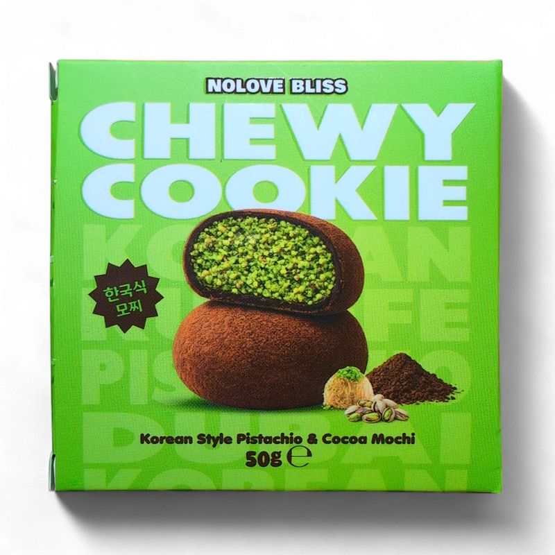 Chewy Cookie Korean style Pistachio &amp; Cacao Mochi