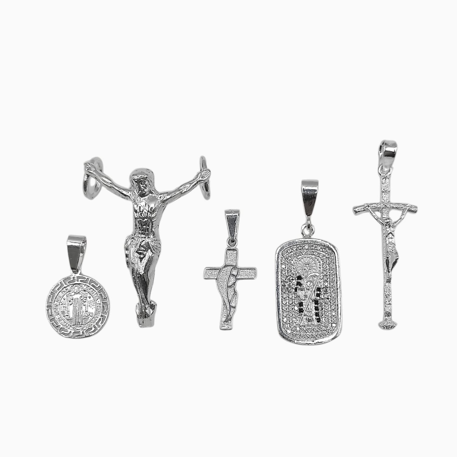 Paquete de 5 Dijes de Plata .925 – Modelos Surtidos