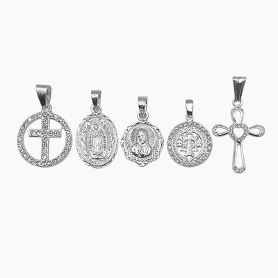 Paquete de 5 Dijes de Plata .925 – Modelos Surtidos