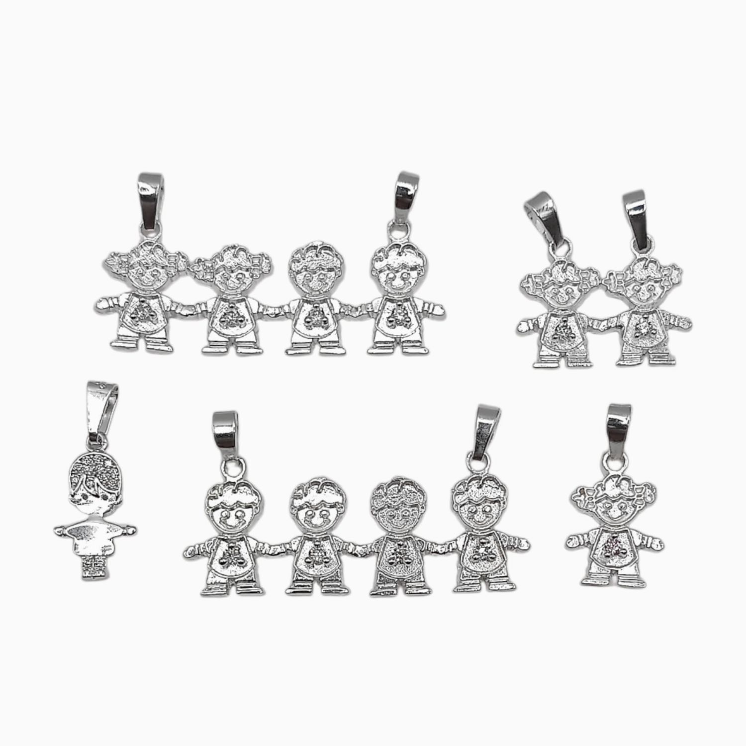 Paquete de Dijes Infantiles de Plata .925