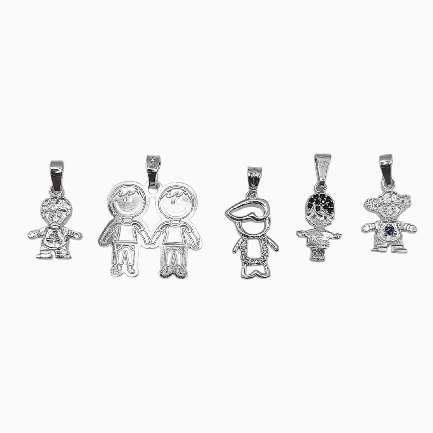 Paquete de Dijes Infantiles de Plata .925