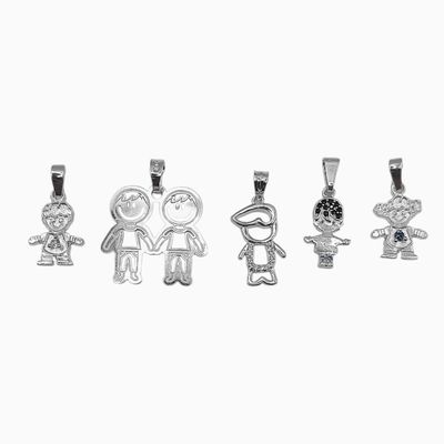 Paquete de Dijes Infantiles de Plata .925