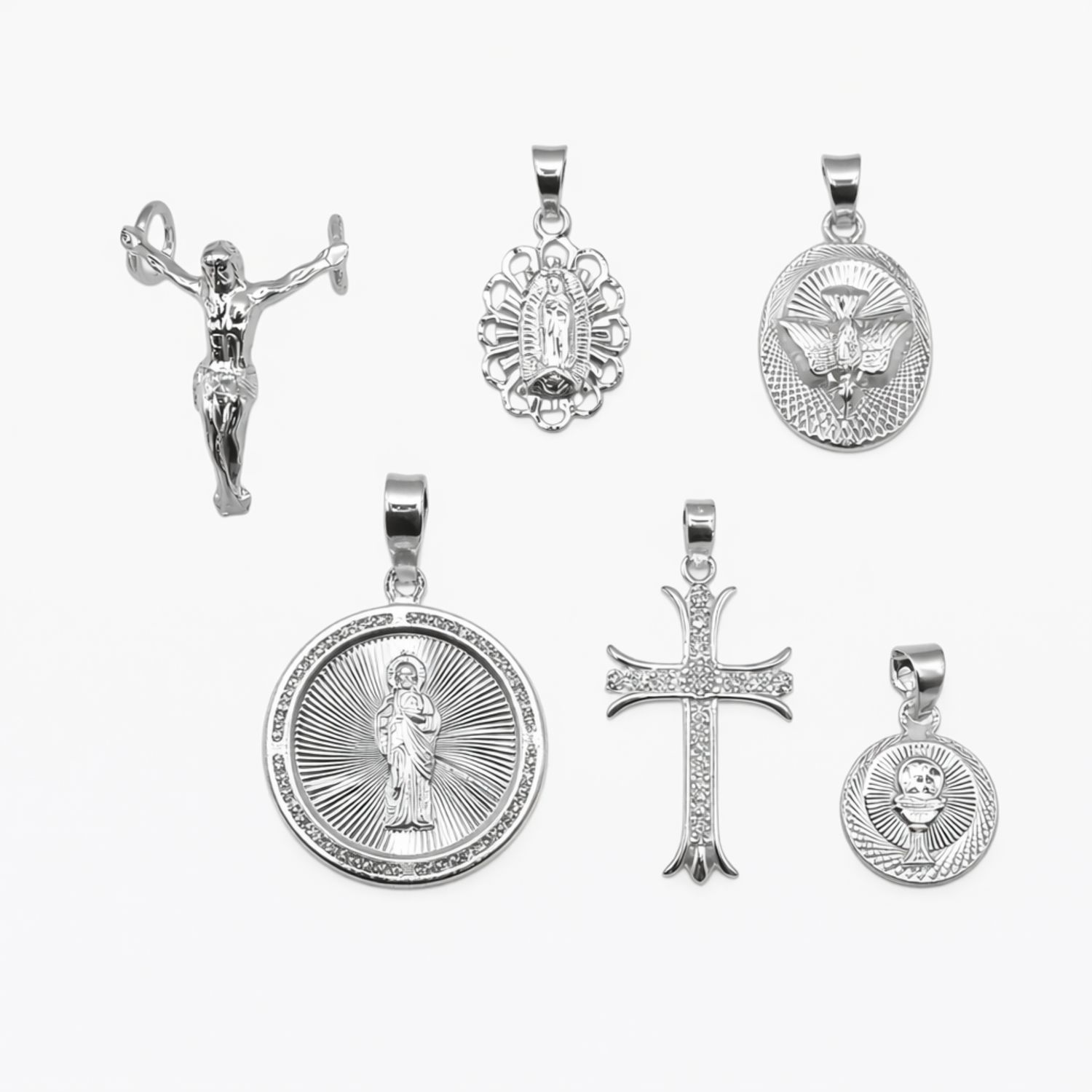 Paquete de 6 Dijes de Plata .925 – Modelos Surtidos