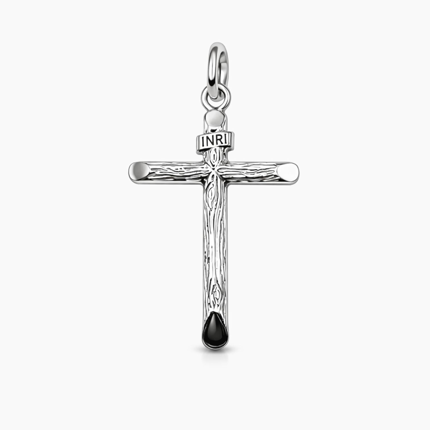 DIJE CRUZ INRI, 3.3 CM, PLATA .925