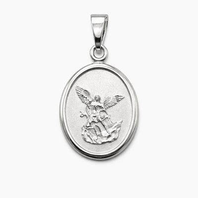 MEDALLA ARCANGEL SAN MIGUEL, 2.2 CM, PLATA .925