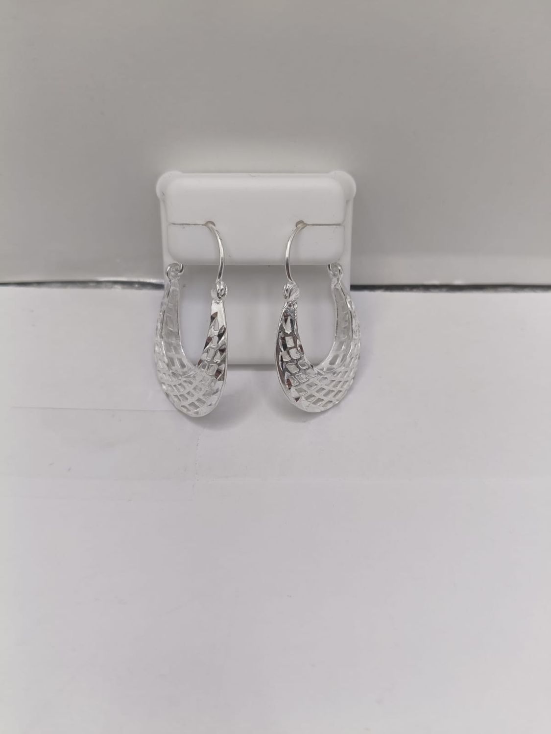 ARRACADA CANASTA 3.5 CM, PLATA .925