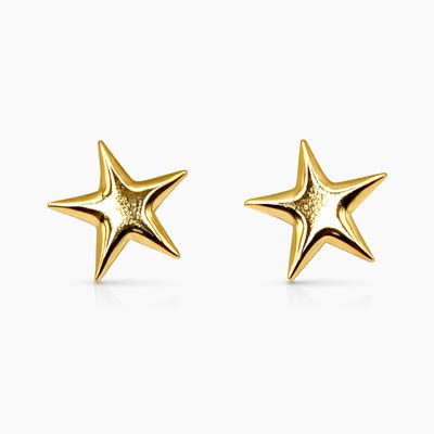 BROQUEL ESTRELLITA CHICA, BROCHE BOLITA, ORO 14K