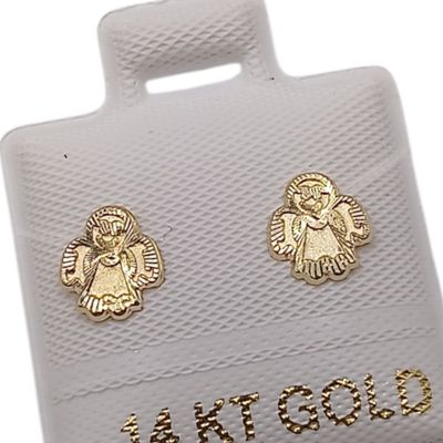 BROQUEL ANGELITO, BROCHE BOLITA, ORO 14K