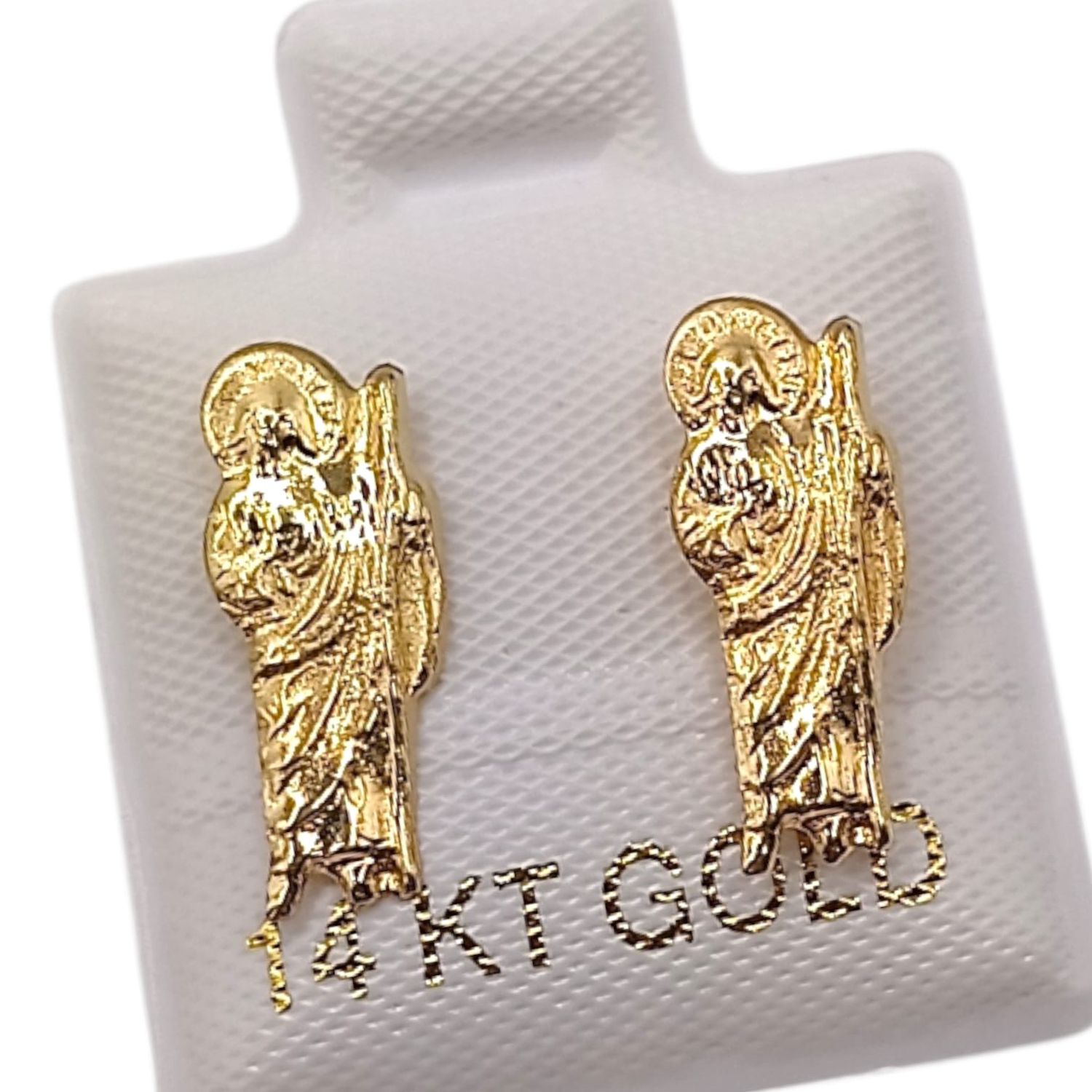 BROQUEL SAN JUDAS, BROCHE BOLITA, ORO 14K