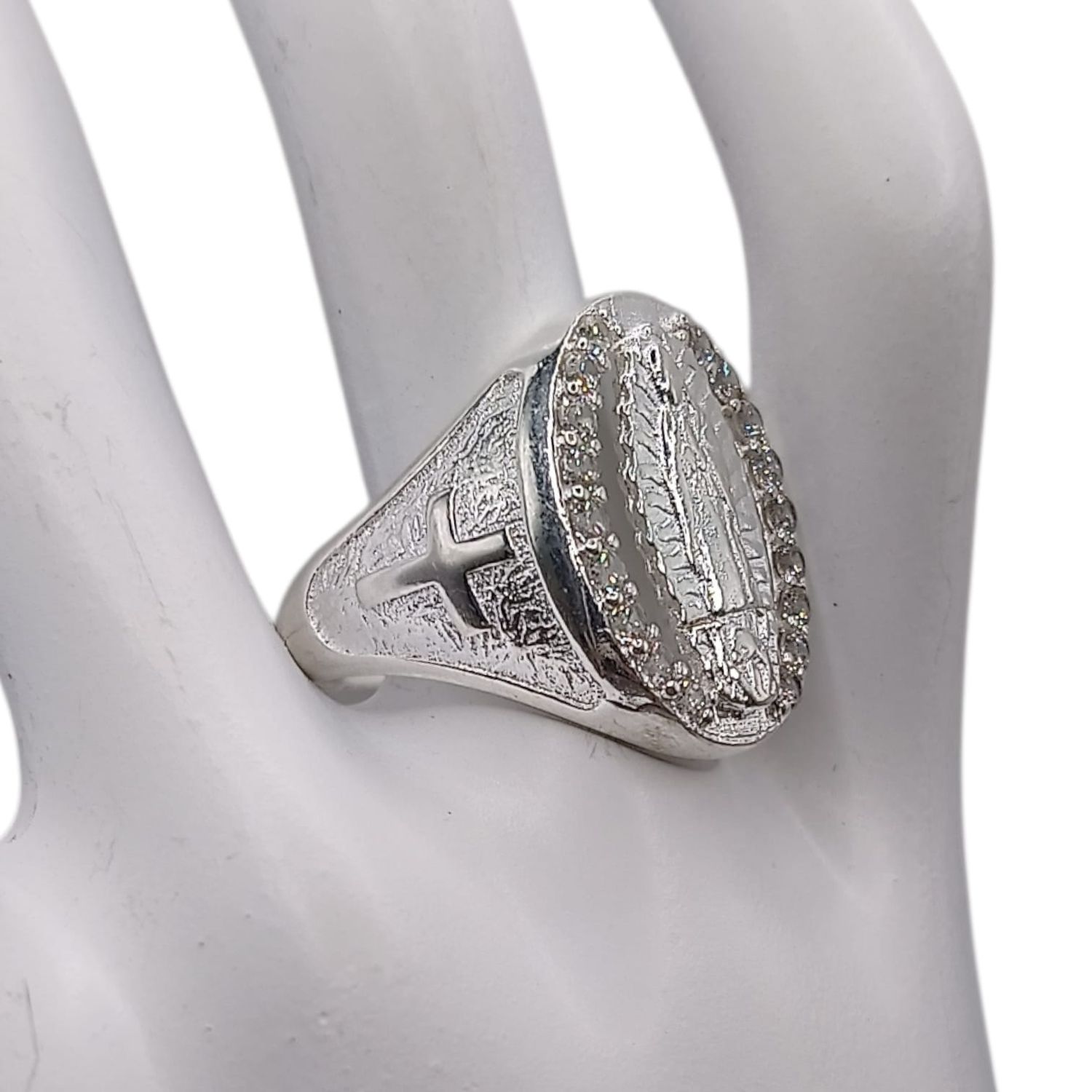 ANILLO VIRGEN DE GPE, # 7, PLATA .925