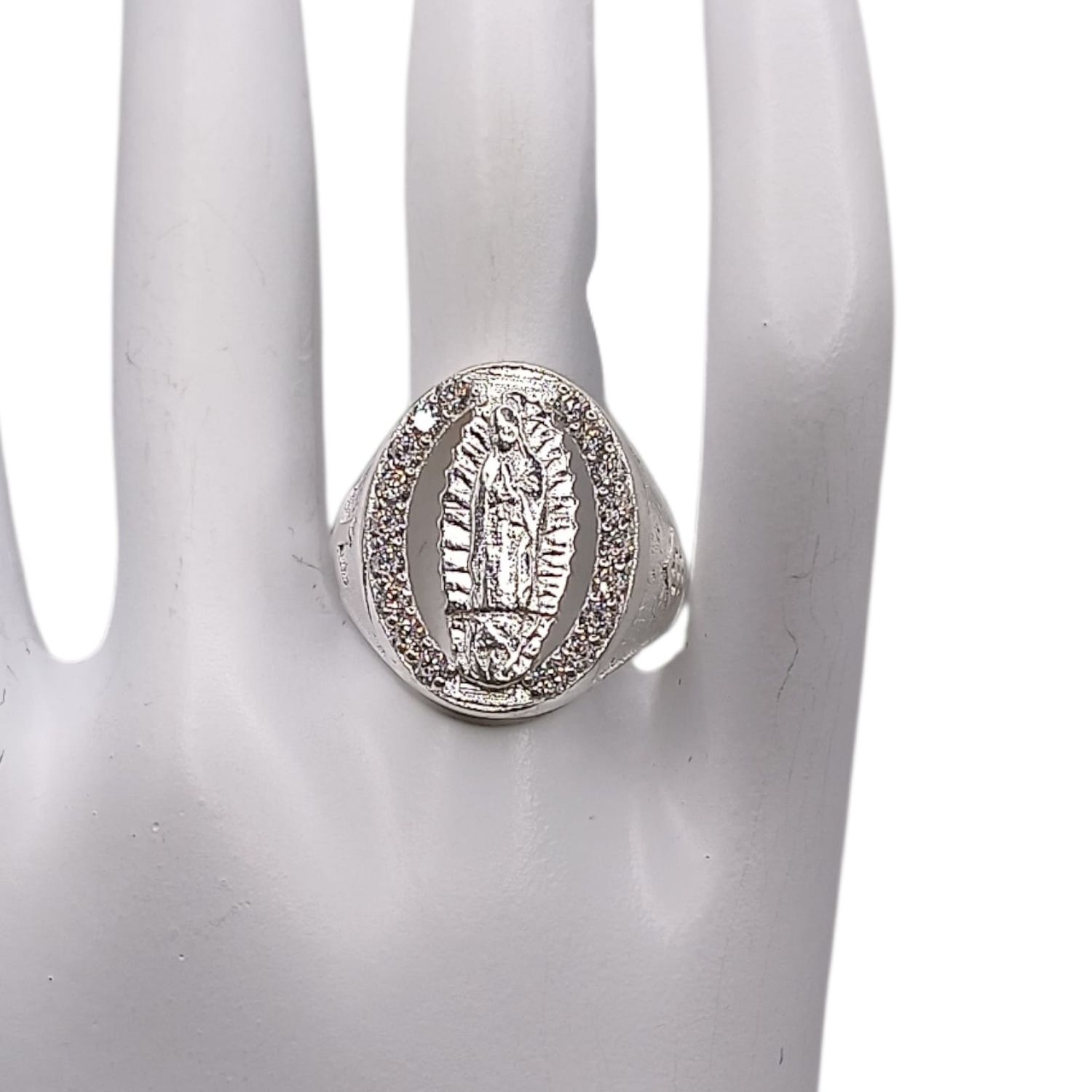 ANILLO VIRGEN DE GPE, # 7, PLATA .925